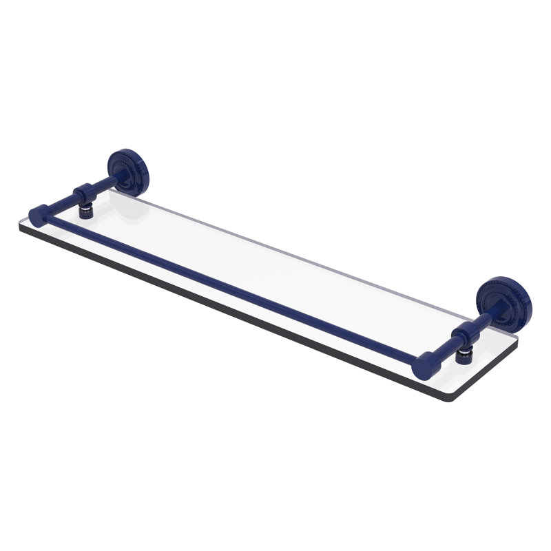 Tablette flottante Dottingham, H 3 po x l 22 po x P 5 po, Bleu méditerranéen