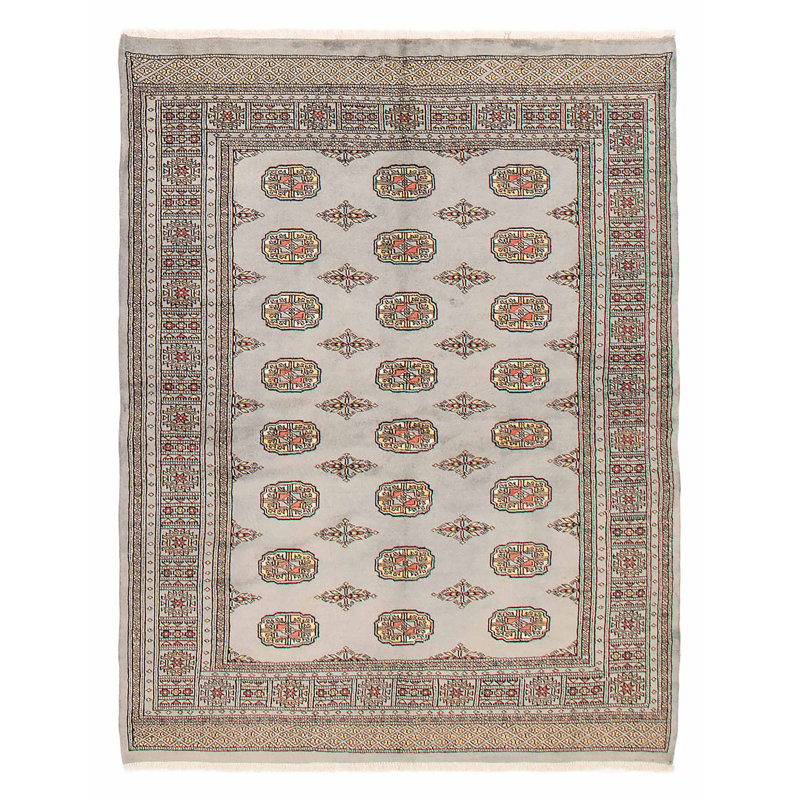 Tapis gris Finest Peshawar Bokhara 5 pi 7 po x 7 pi 4 po
