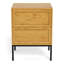 45.6 cm W Steel Bedside Table