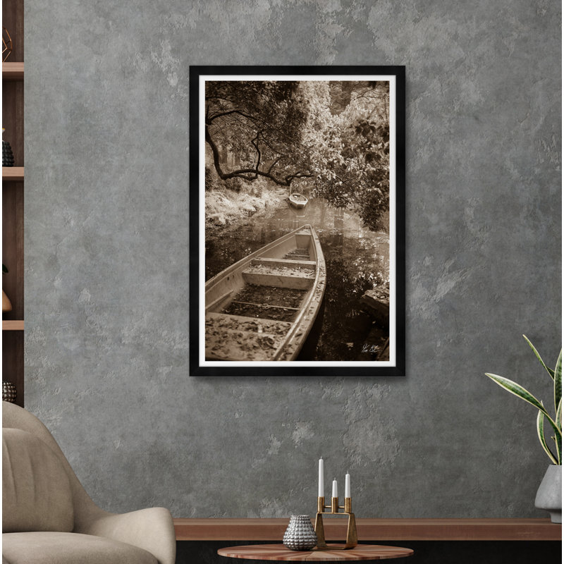 Bygone Rowboats II In Sepia Print by Tim Klein