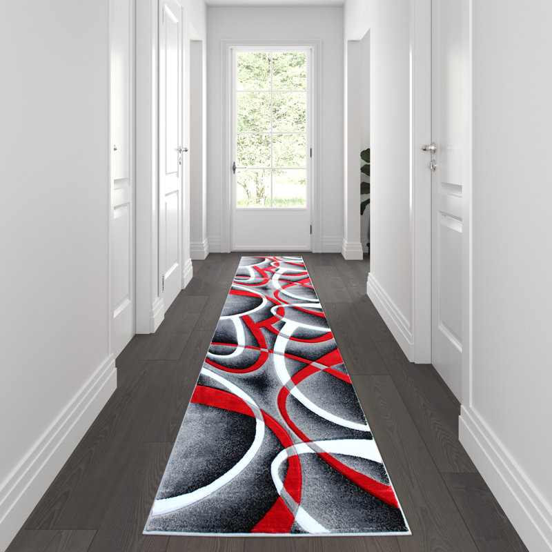 Tapis à poils longs Skakli, Tapis de couloir 2 pi 9 po x 10 pi