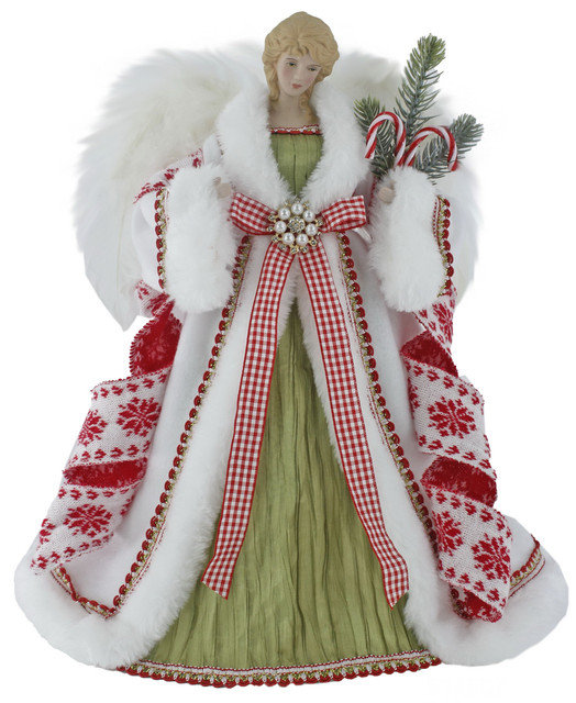 Décoration de sapin de Noël en tartan de 14 pouces C66CF9264ECA4BE3AB06A0C1732B7360