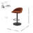 Felomina Fabric Gaslift Swivel Bar Stool-708288871