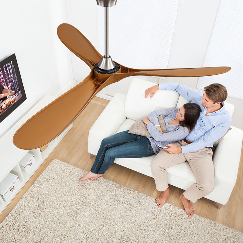 Ventilateur de plafond extérieur 60 pouces sans lumière 3 pales ABS avec commande intelligente APP