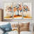 Toile naturelle avec cadre flottant