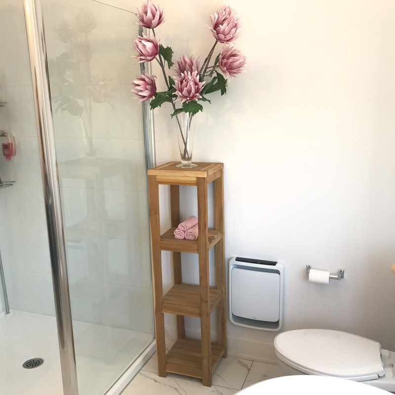 Chelsei Teak Freestanding Bathroom Shelves
