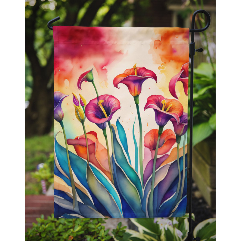 Drapeau de jardin double en polyester H 15,5 po x l 11,25 po