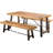 CATRIONA 3 PIECE WOOD OUTDOOR DINING SET