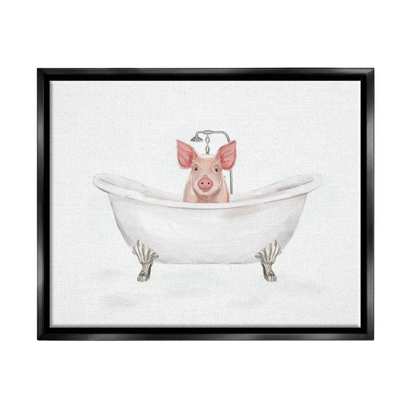 Art de giclée encadrée par Country Country, H 17 po x l 21 po x P 1,7 po, Cadre flottant noir de jais