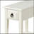 White 1-Drawer Accent Table With Shelf
