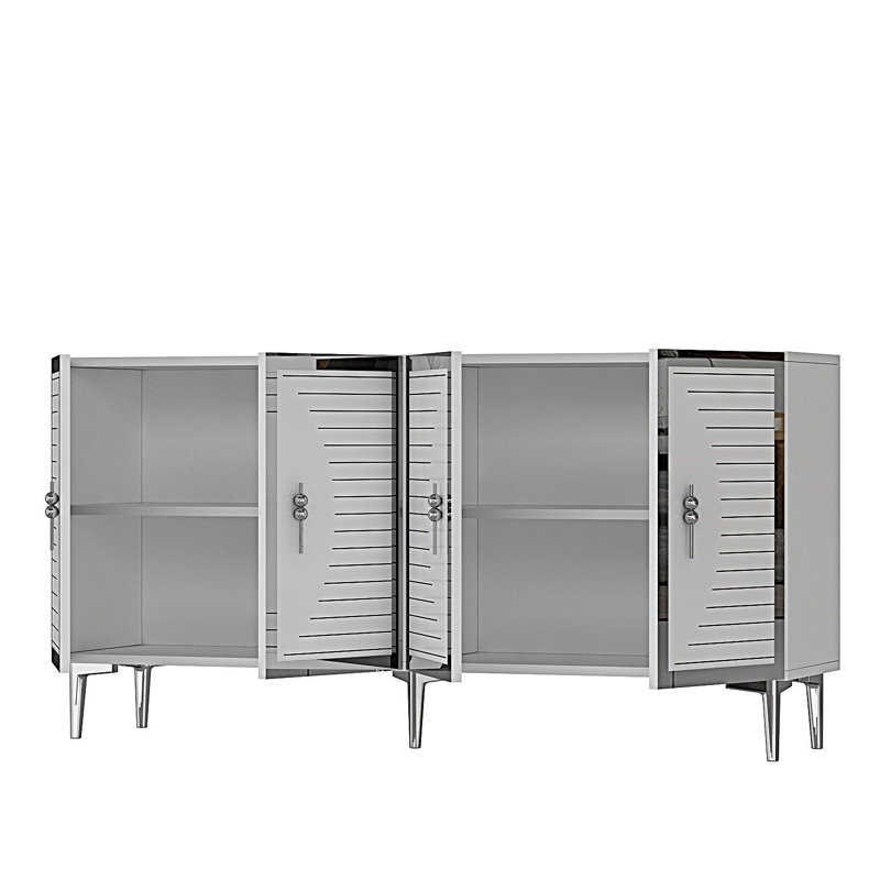 Console, Blanc, Blanc / argenté