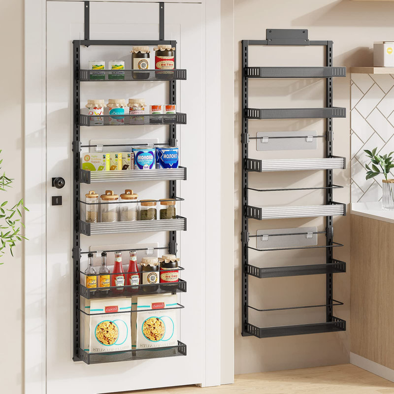 Stainless Steel Spice Rack with Adjustable Racks