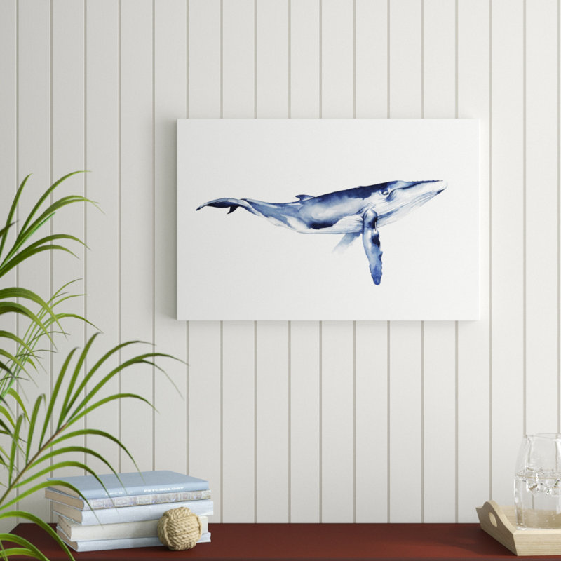Whale Portrait I by Grace Popp - Painting Print, 51cm H x 76cm W, Wrapped Canvas
