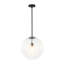 Luminaire suspendu sphérique en verre 1 lumière-2141515048