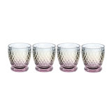 Villeroy & Boch Boston Pearl Tumbler, Set of 4, 11 oz, Crystal Glass Tumbler for Hot and Cold Drinks, Made in Germany, Dishwasher-Safe