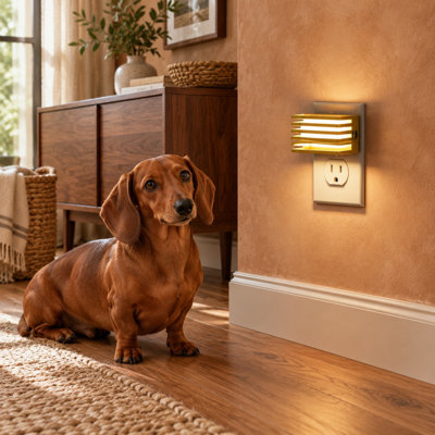 Avec sa finition dorée, cet ensemble moderne de 2 lampes se branche sur une prise murale et offre un éclairage blanc doux 3000K à intensité variable et réglable, avec détection crépusculaire, pour les chambres, les salles de bains et les couloirs.