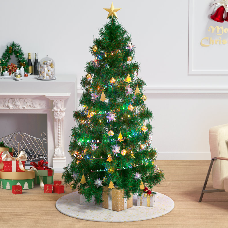 Jupe d'arbre de Noël en velours Iveigh, L 36 po