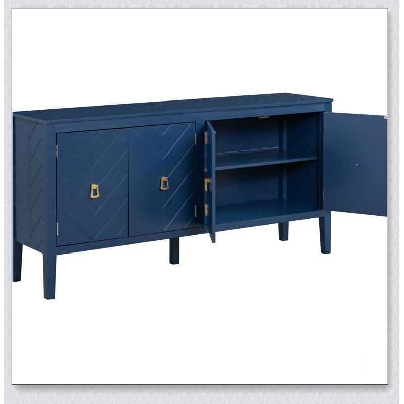 Armoire de rangement 4 portes, Marine