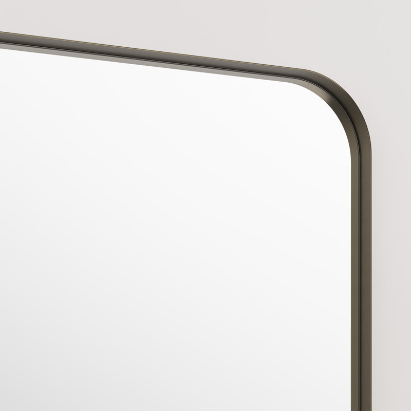Weeksville Wall Mirror, 30" x 20", Bronze