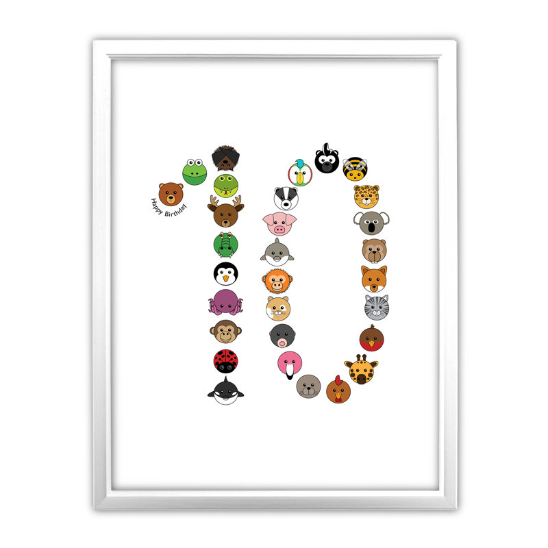 Single Picture Frame Print, White