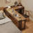 Light chestnut color L-Shaped Solid Wood Writing desk with drawers desk-1978638340-1978638346