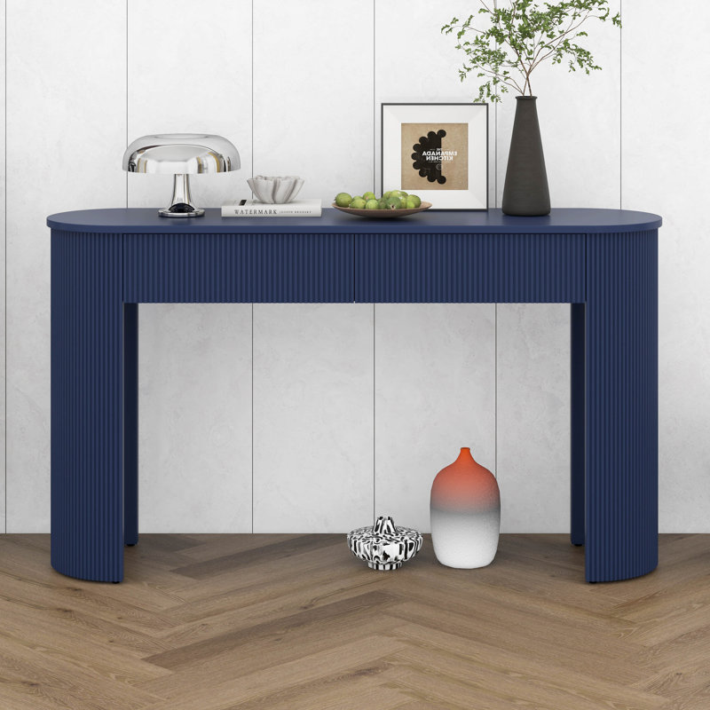 Table de rangement moderne avec rangement, Marine