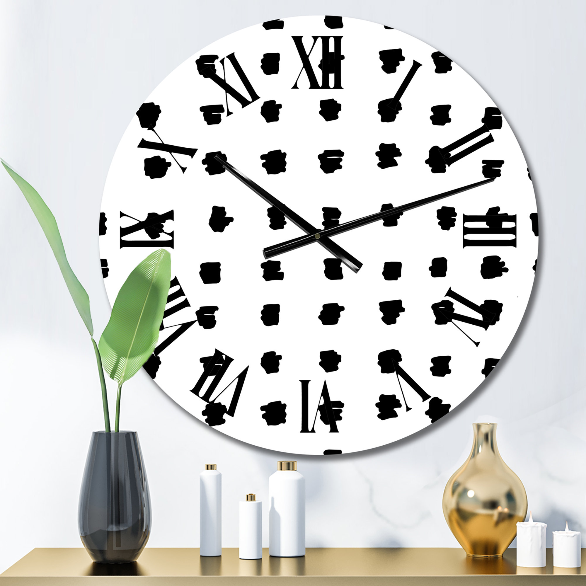 Photo inspiration: East Urban Home Geometric Pattern Of Black Polka Dots On Photo Inspiration