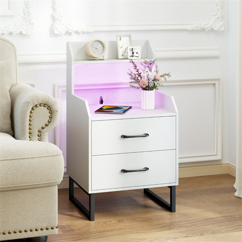 45 cm W Bedside Table