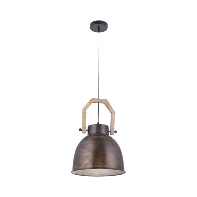 Mamie 1 - Light Brown Dome Pendant