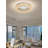 24" Crystal Chandeliers,Round Chandelier For Living Room Modern Ceiling Light Fixture Lamp For Foyer Bedrooms Dining Room Hallway(Silver Chandelier)