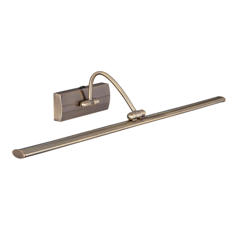 81 -Light Hardwired LED Wall Mount Picture Light, Antique Brass