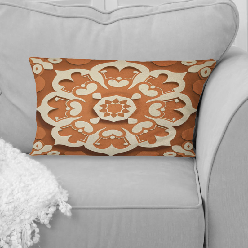 Moroccan Tiles In Earth Tones I - Abstract Tile Printed Throw Pillow