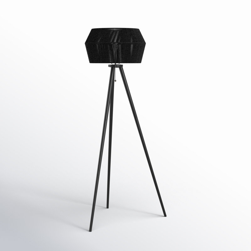 Lampe trépied 61 po Isona, Noir