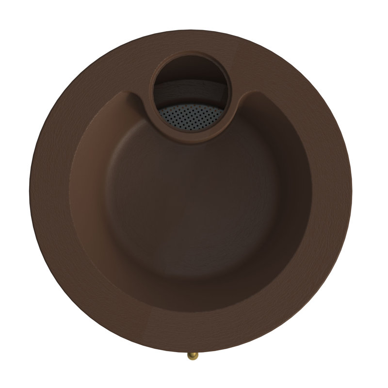 Cascata Rain Barrel, 65 Gallon, Dark Brown