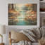 «Tranquil Lakes Rivers Urban Symphony IV - Lake River», art mural sur bois de pin naturel-983277922