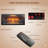 42 Inch Infrared Electric Fireplace With Removable Trim Kit Insert, Touch Panel Home Decor Heater