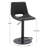 Swivel Upholstered Faux Leather Adjustable Height Counter Stool with Iron Frame-996109175