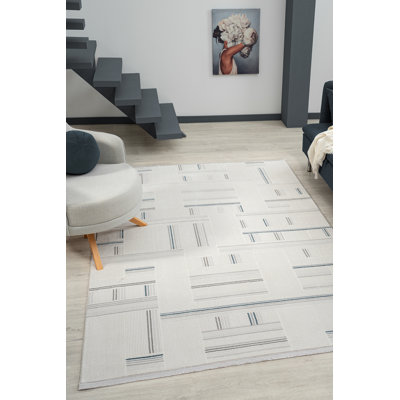 Saory Machine Made 78.74cm X 114.17cm Indoor / Outdoor Area Rug