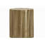 Table de bout d'appoint en métal doré, de style tambour pour chambre à coucher de salon, 20 po x 22 po, chambre à coucher contemporaine moderne avec texture martelée H 22 po-131277874