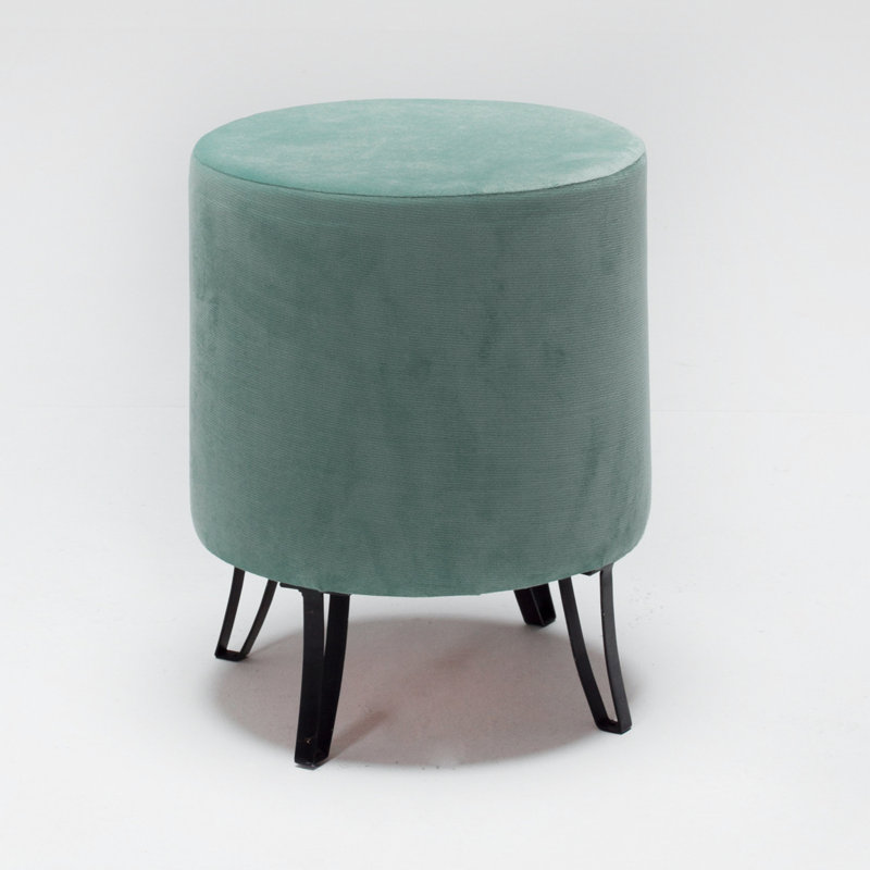 Repose-pieds Izaak 15,7 po, Velours vert mer