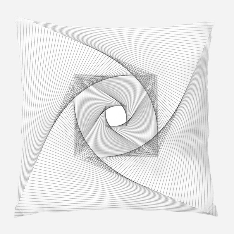 Geometric Microsuede Reversible Throw Pillow