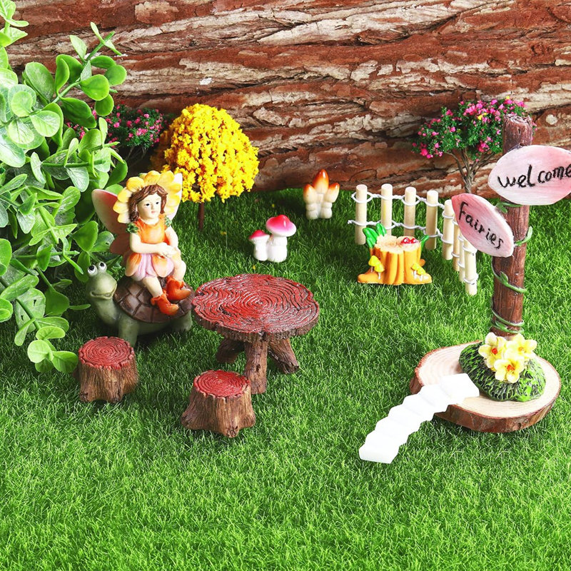 6 pièces de gazon artificiel pour jardin féerique 6 x 6 ...