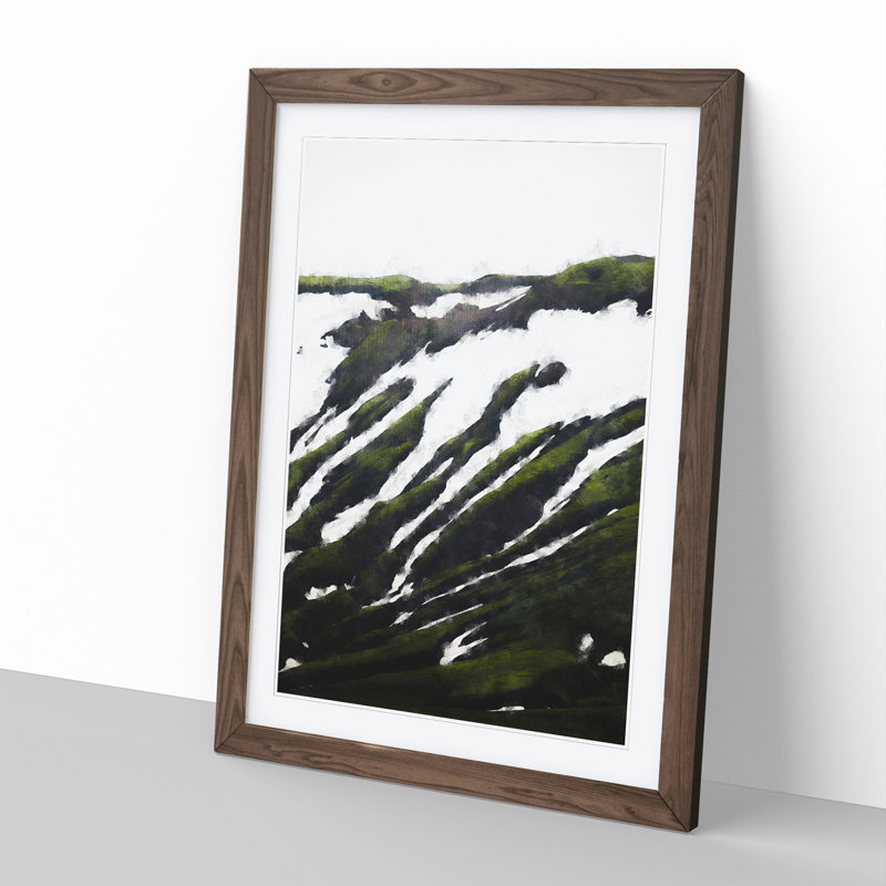 Hills in Iceland - Framed Print, Walnut Framed, 65cm H x 48cm W x 2cm D
