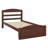 Sleek Twin Platform Bed Frame With Storage Drawer-1147649998