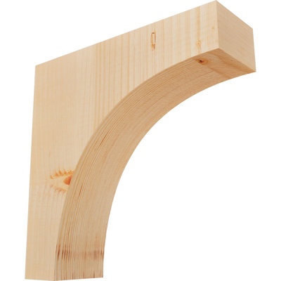 3 1/2"W x 12"D x 12"H Huntington Smooth Corbel, Douglas Fir