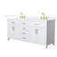 Meuble-lavabo double autoportant 72 po avec plateau en quartz Beckett-108352121-108352124-108352120