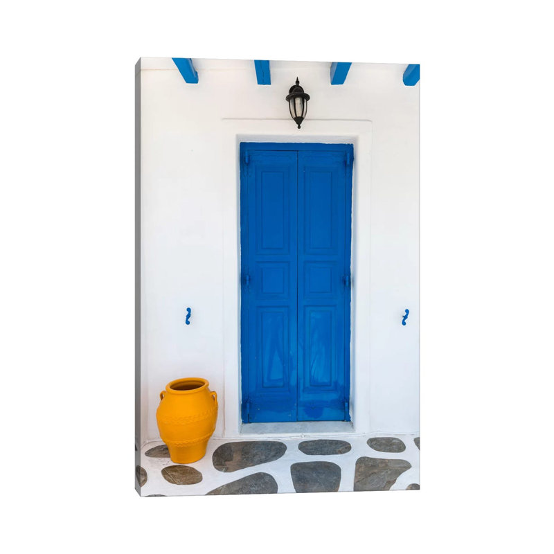 Fun House, Mykonos, Greece I by Jim Nilsen - Wrapped Canvas Print, 66.04 cm H x 45.72 cm W x 3.175 cm D