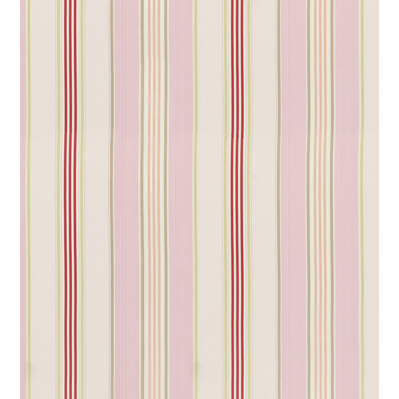 Rayures charlotte, Rose / jaune / rouge