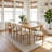33.5"W×30"H Wood Dining Table Kitchen Table with 4 Legs-39408984-39408989