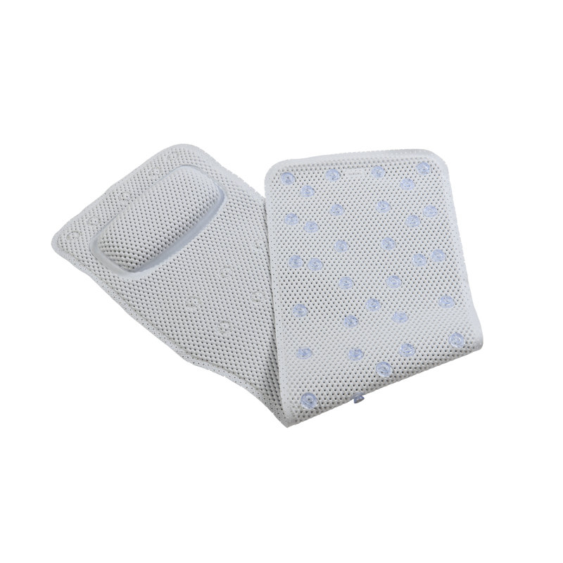 Croydex Teviot Runner Full Length Padded Bath Mat with Head Rest 127 x 36cm